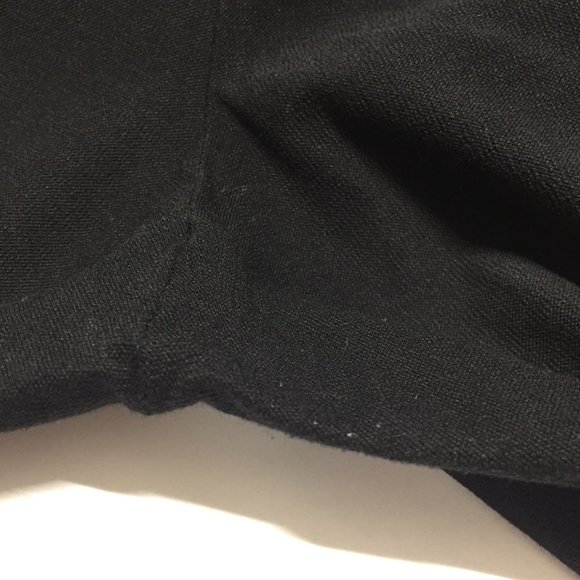 NWT ZARA Black Cut Out Wide Rounded Leg Hem Pull On Soft Pants - Picture 12 of 12